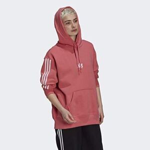 Adidas Loungewear Pink Adicolor 3D Trefoil Oversized Women's Hoodie Medium NWT